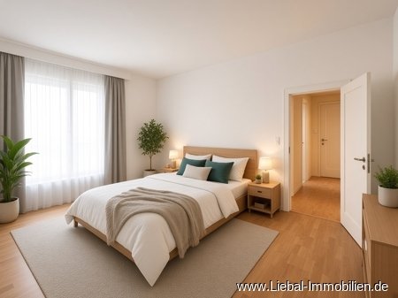 Schlafzimmer – KI-generierte Visualisierung Schlafzimmer – KI-generierte Visualisierung